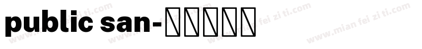 public san字体转换
